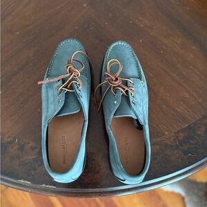 Men's Blue Leather Shoes